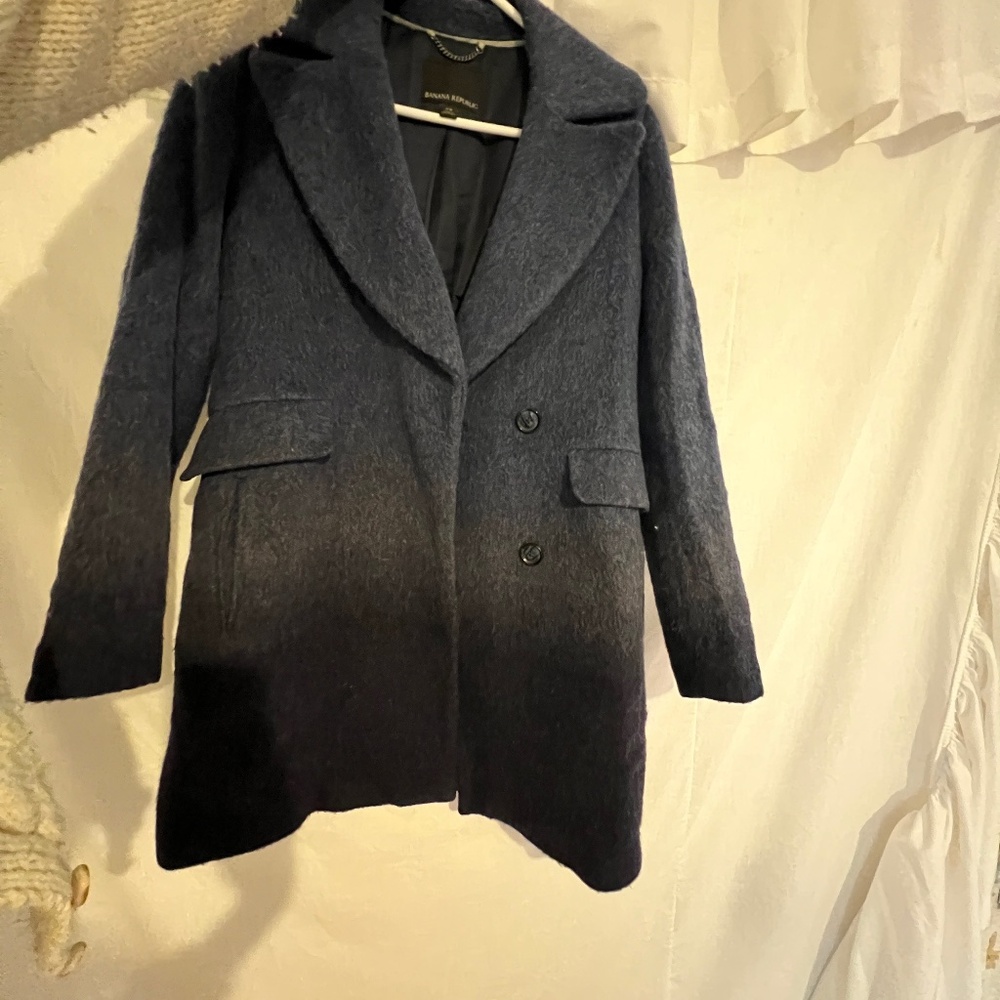 banana republic ombre coat